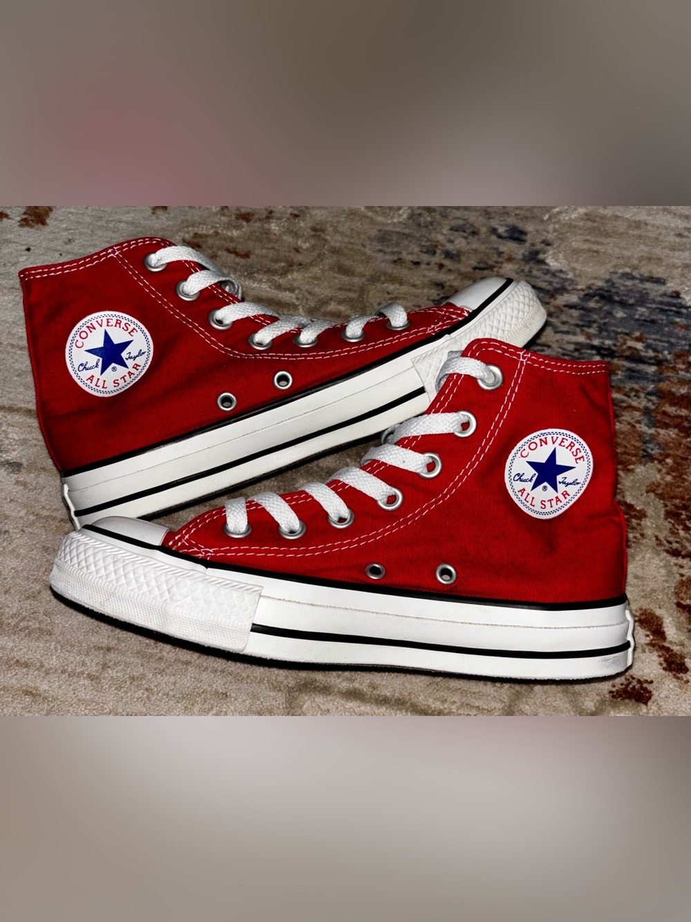 Converse All Star Red High Top Sneakers